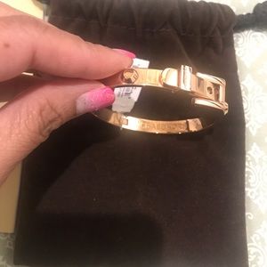 Michael Kors Rose Gold Buckle Bangle